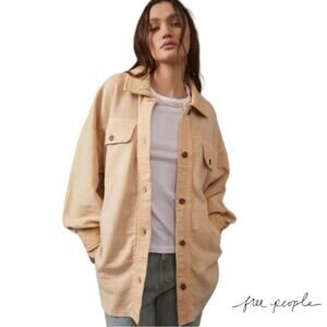 Women’s Free People Ruby Jacket Mustard Seed / Tan Size Small